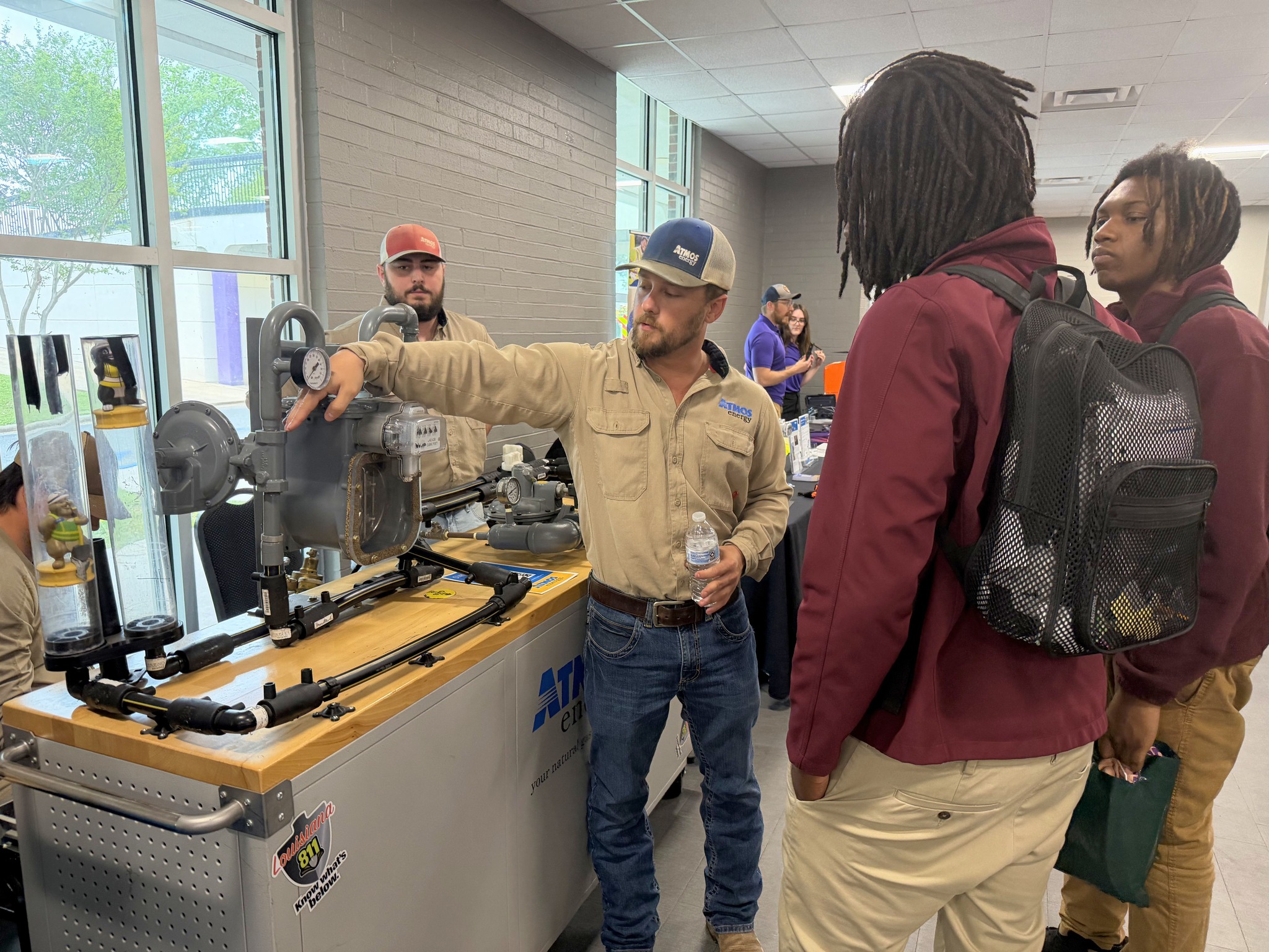 Students engaging with employers at the Work Natchitoches Summit